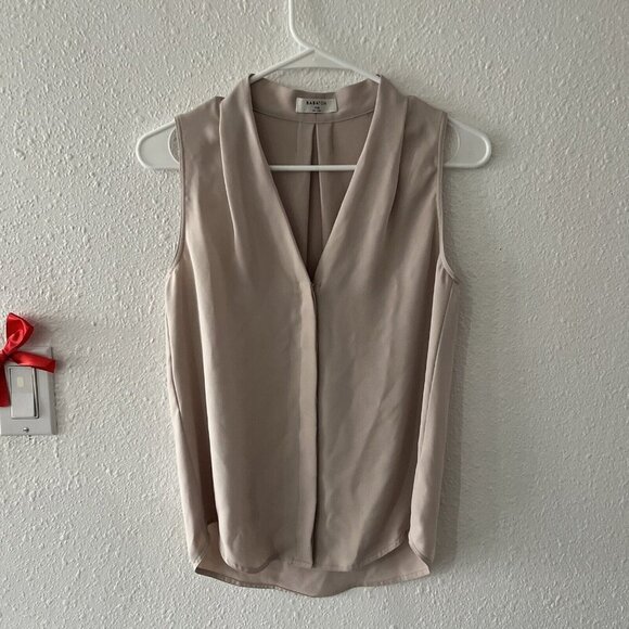 S2 Aritzia Babaton Sleeveless Blouse Tank Top Light Pink Cream Size XXS - Picture 1 of 7